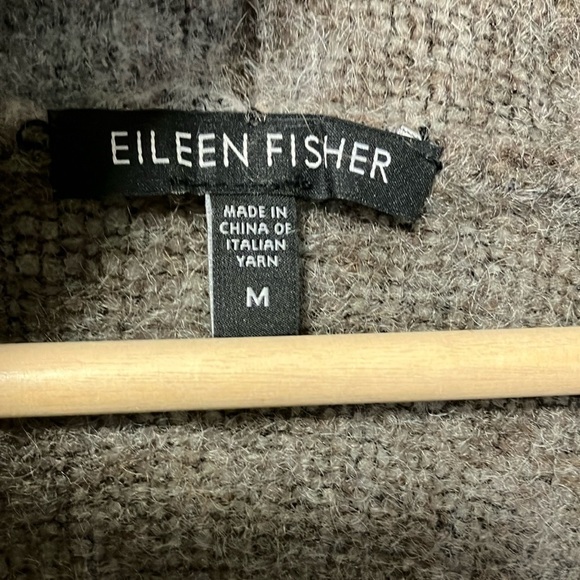 Eileen Fisher Ombré Mohair Wool Blend Open Cardigan - Picture 2 of 5